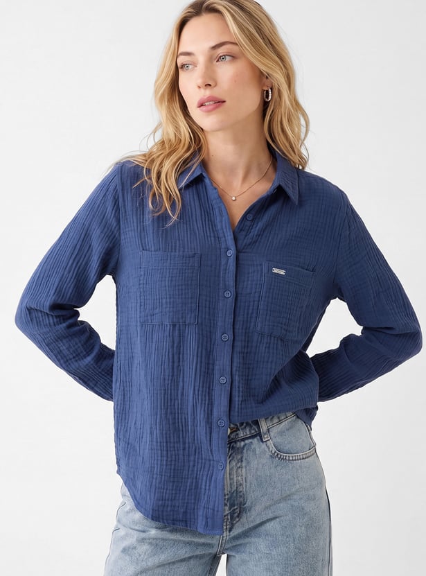 Women Textured Shirt
