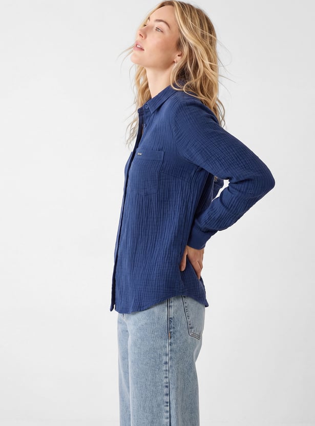 Women Textured Shirt