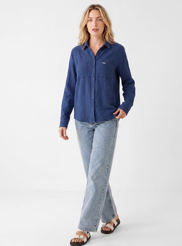 Women Textured Shirt