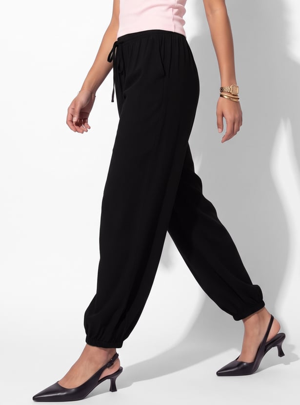 URB_N Women Solid Balloon Pants