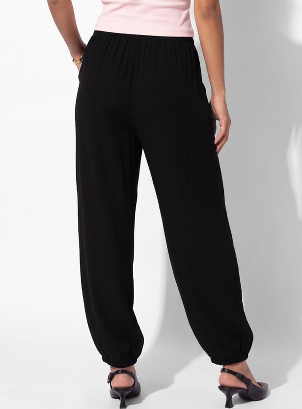 URB_N Women Solid Balloon Pants