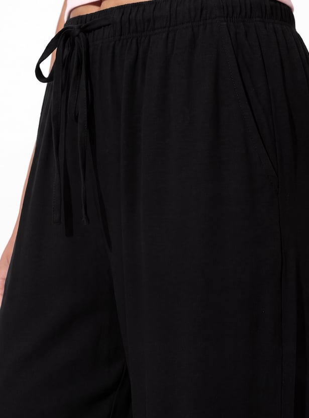 URB_N Women Solid Balloon Pants