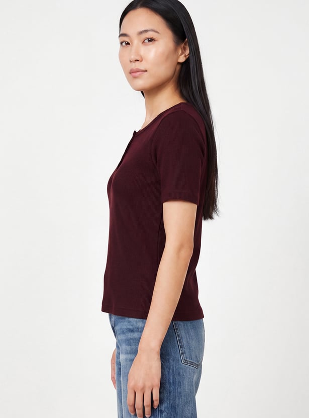 Women Ribbed T-shirt