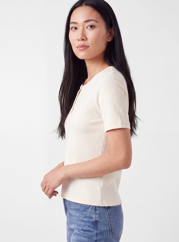 Women Ribbed T-shirt