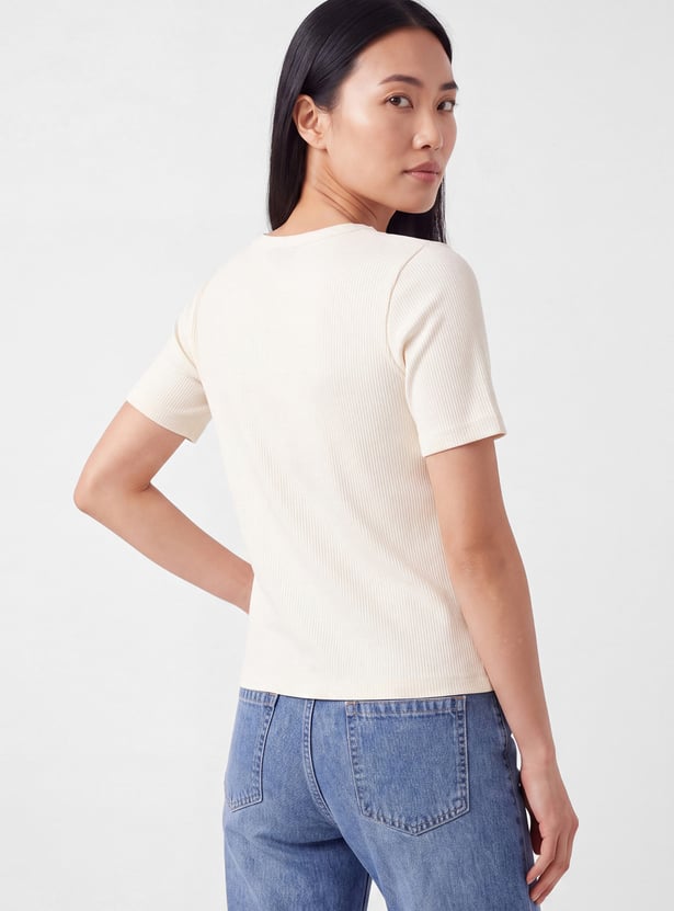 Women Ribbed T-shirt