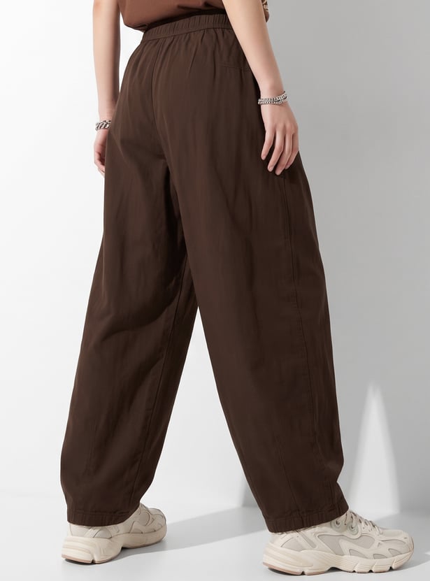 URB_N Women Barrel Fit Pull-On Trousers