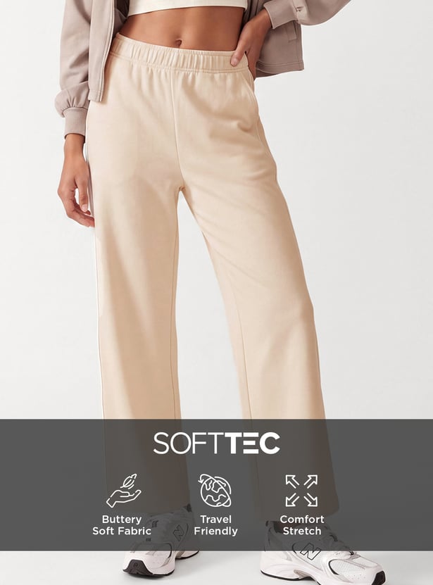 Women Wide-Leg Sports Track Pants