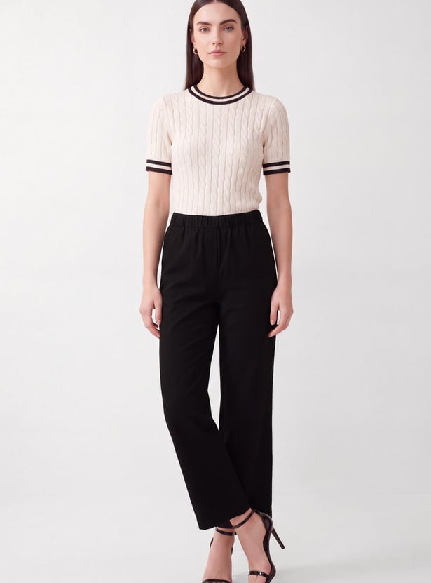 Women Flared Pull-On Pants
