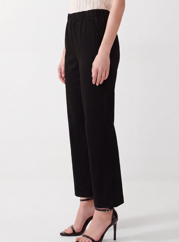 Women Flared Pull-On Pants