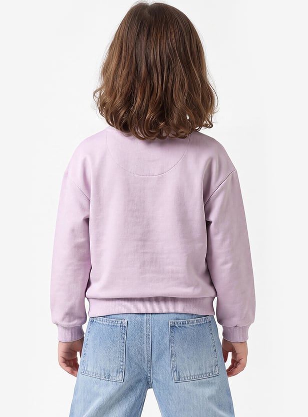 Girls Printed Sweatshirt