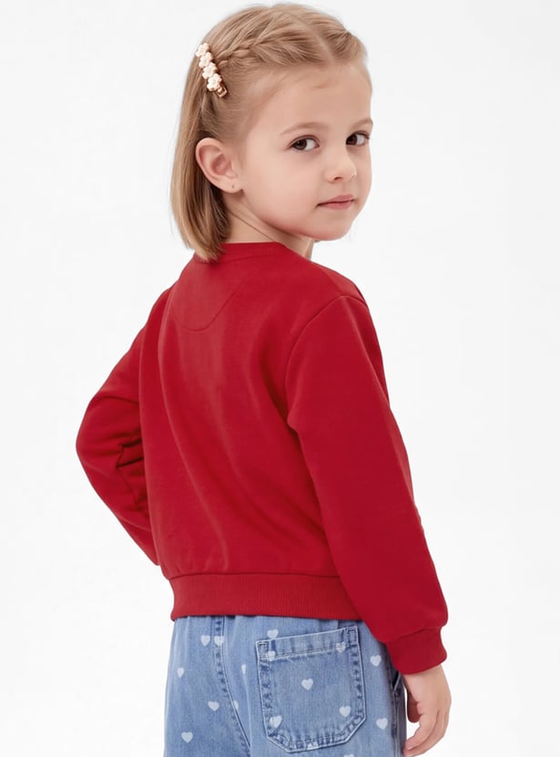 Girls Bunny Embellished Sweatshirt