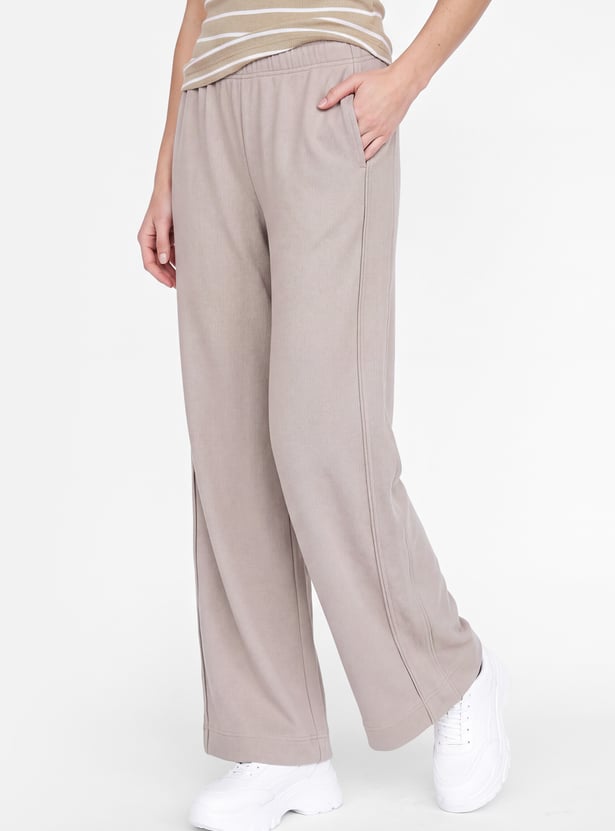 Women Wide-Leg Sports Track Pants