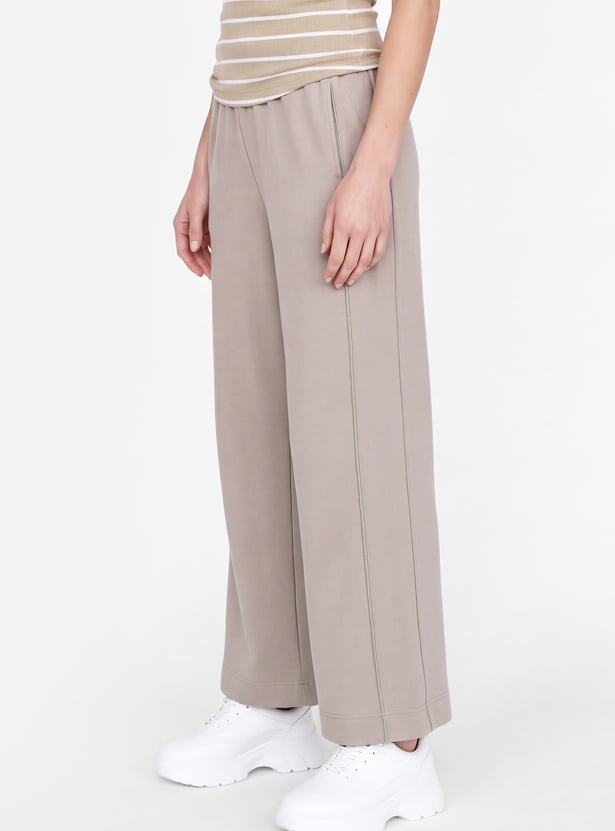 Women Wide-Leg Sports Track Pants