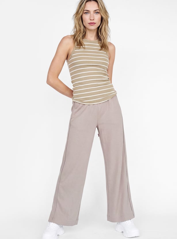 Women Wide-Leg Sports Track Pants