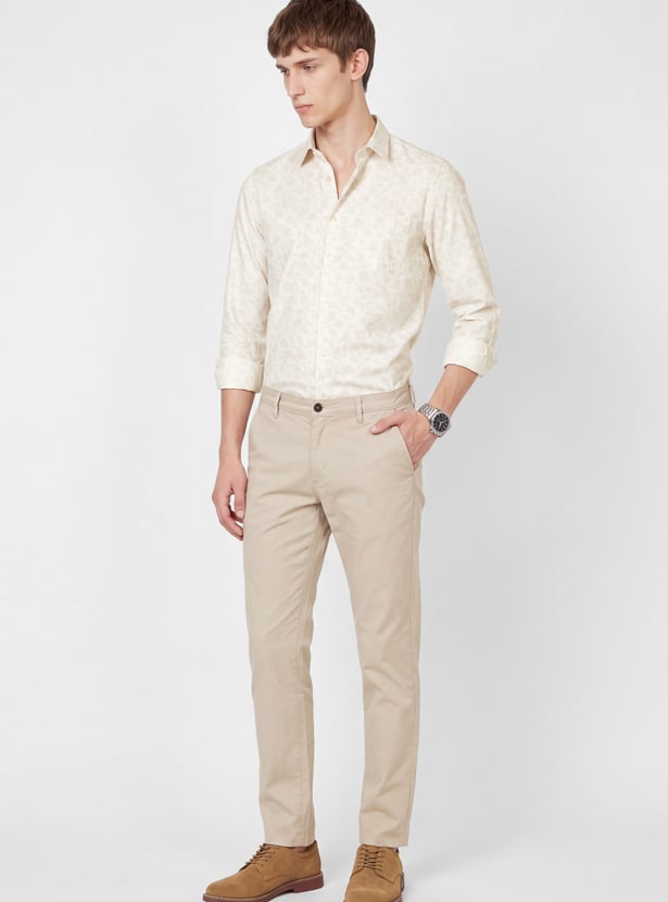 Men Floral Print Formal Shirt