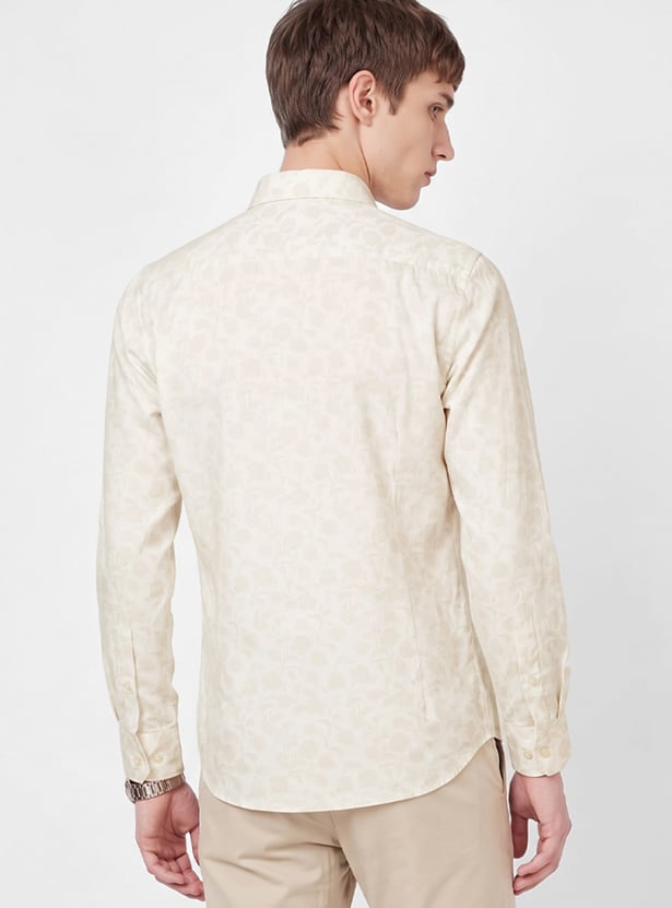 Men Floral Print Formal Shirt