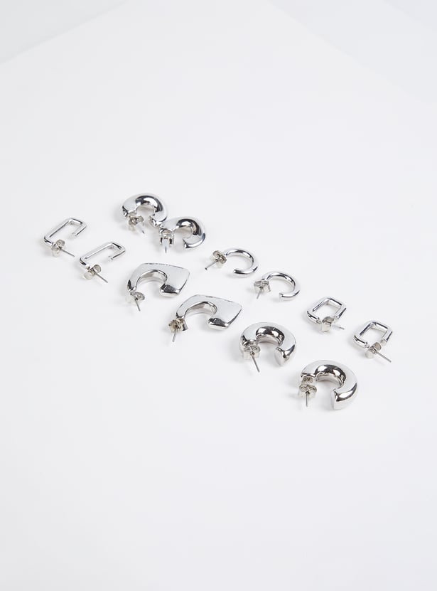 Women Hoop Earrings - Pack of 6