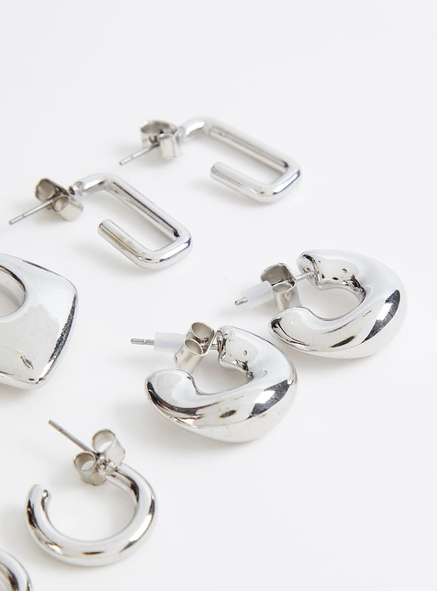 Women Hoop Earrings - Pack of 6
