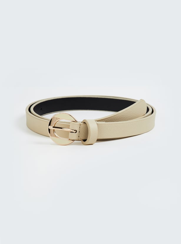 Women Textured Slim Belt