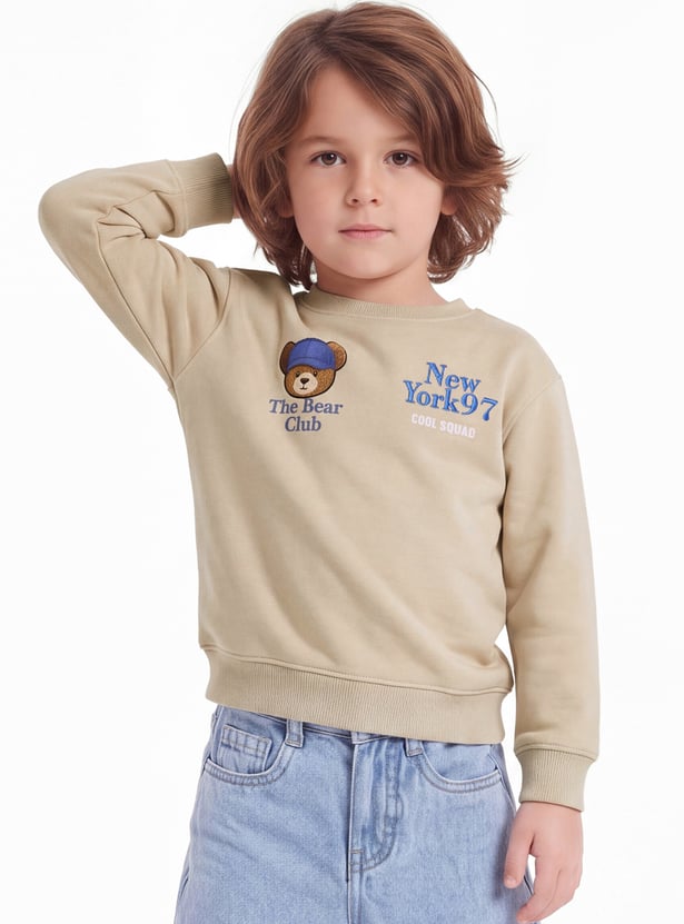 Boys Bear Club Pullover Sweatshirt