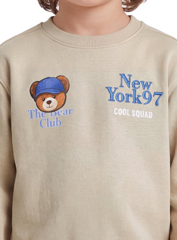 Boys Bear Club Pullover Sweatshirt