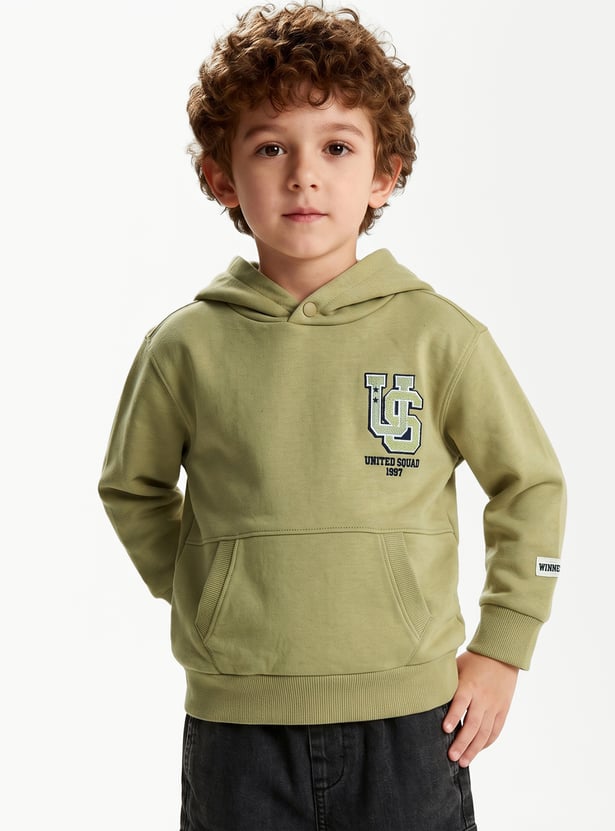 Boys Embroidered Hoodie