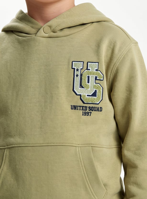 Boys Embroidered Hoodie