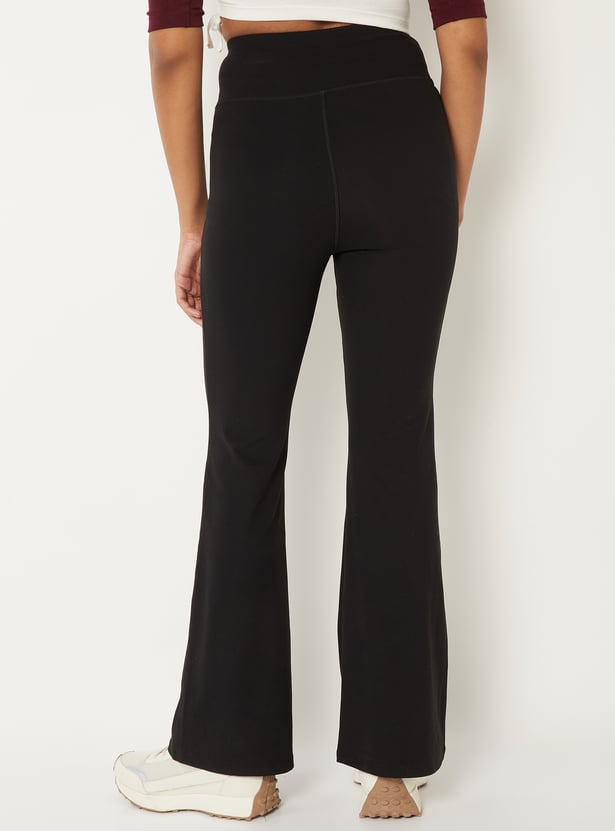 Women Athleisure Flared Tights