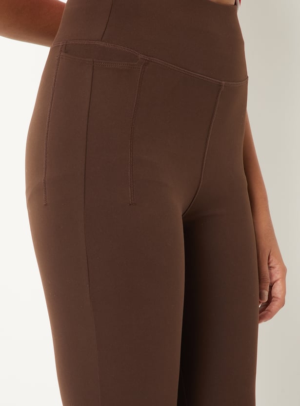 Women Athleisure Flared Tights