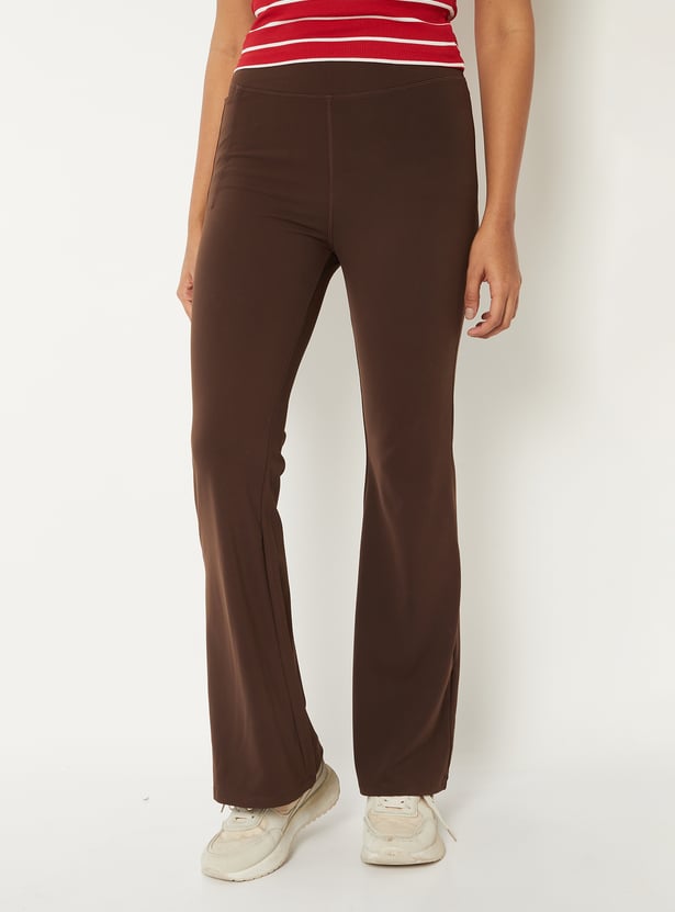 Women Athleisure Flared Tights
