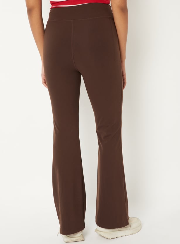 Women Athleisure Flared Tights