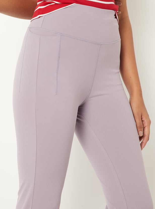 Women Athleisure Flared Tights