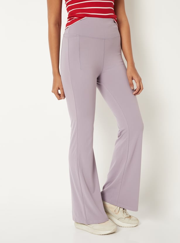 Women Athleisure Flared Tights