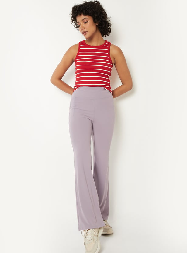 Women Athleisure Flared Tights