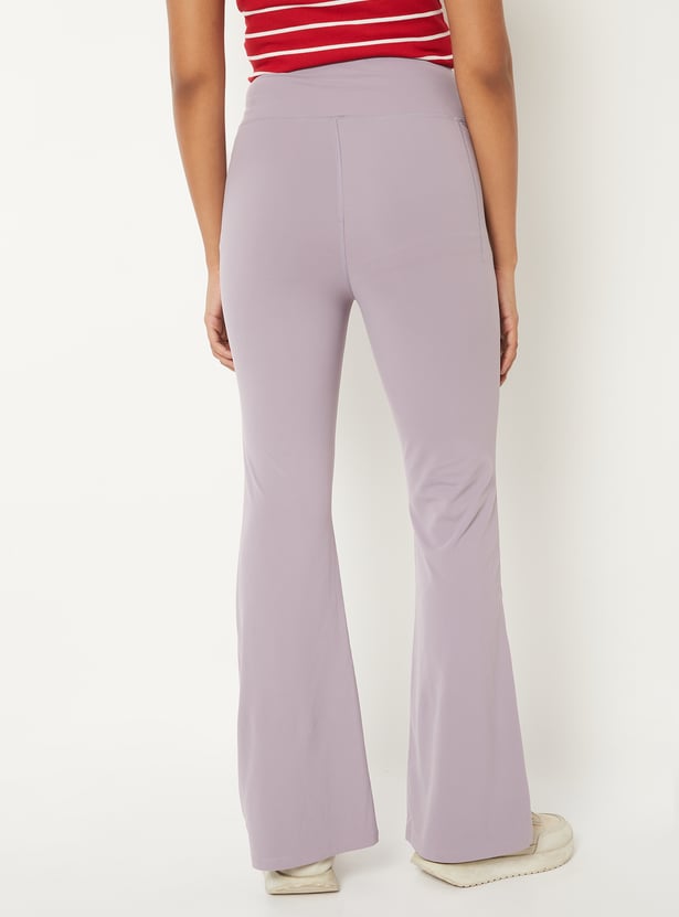 Women Athleisure Flared Tights