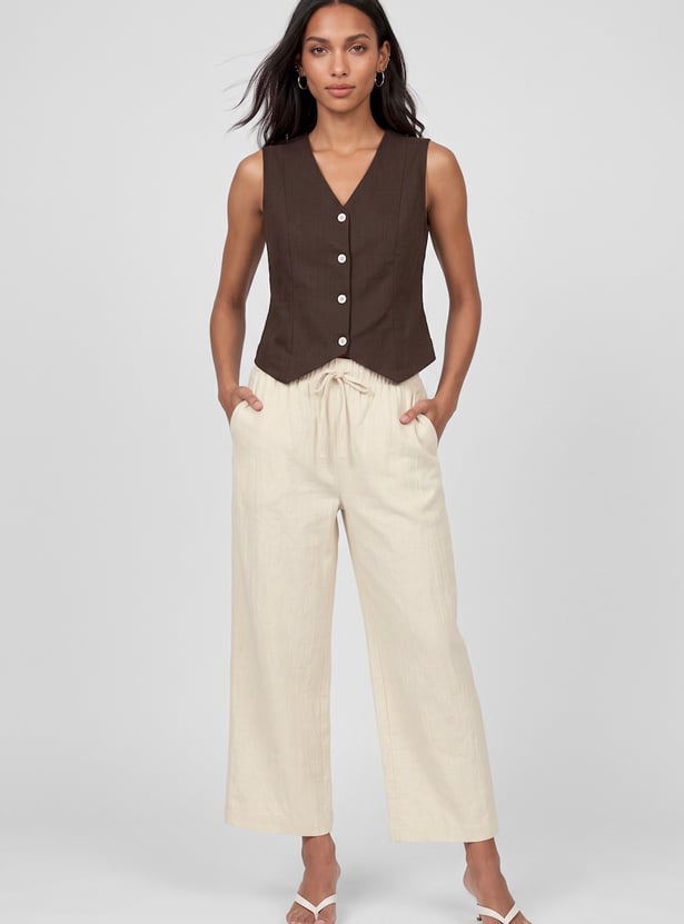 Women Solid Trousers