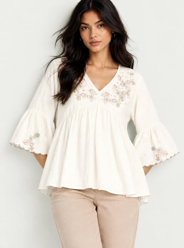 Women Embroidered Top