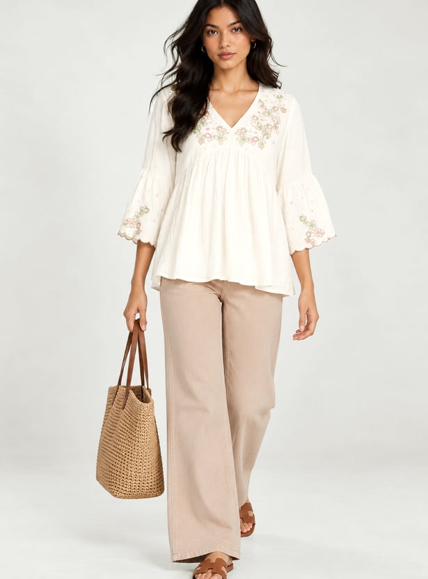 Women Embroidered Top