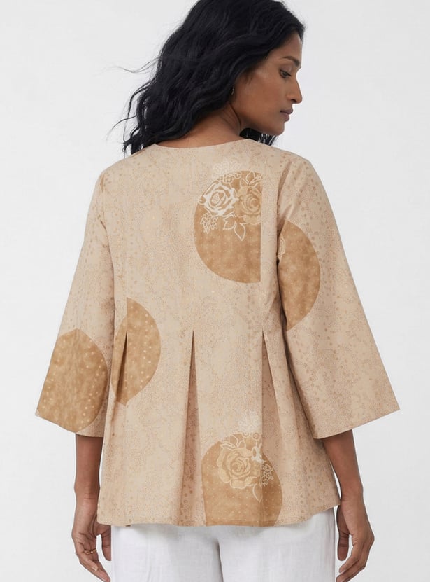 Women Printed Pleated Tunic