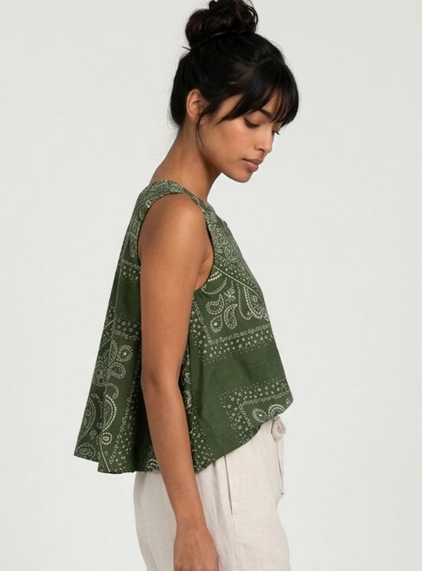 Women Paisley Top