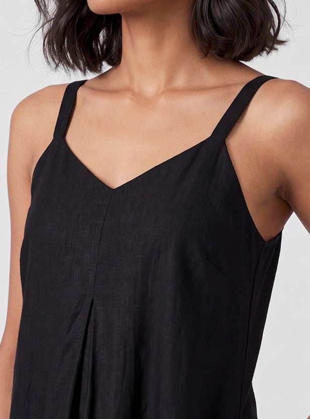 Women Solid A-line Dress