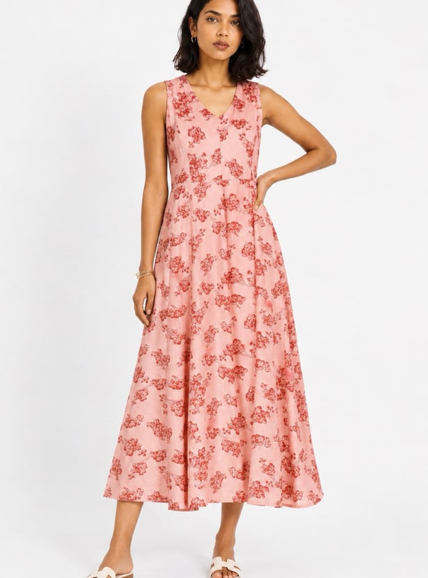 Women Floral Print Fit & Flare Dress