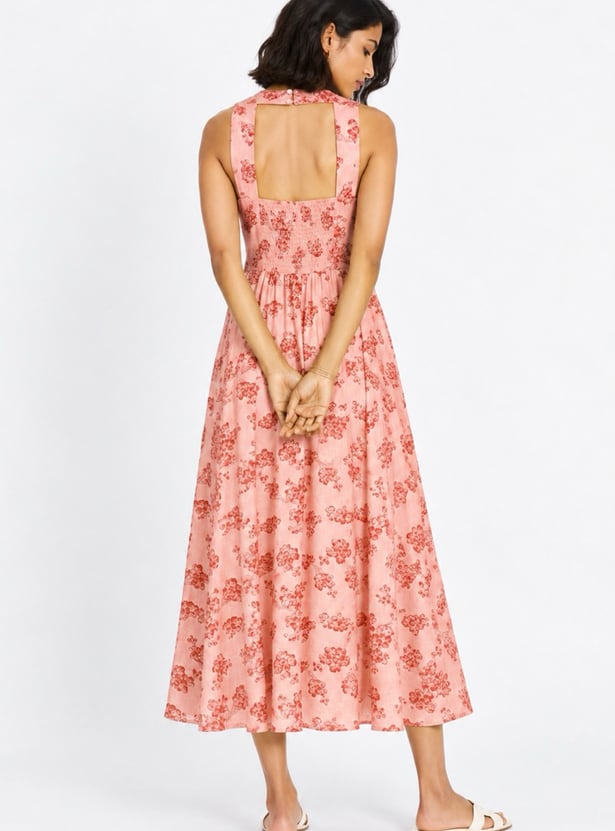 Women Floral Print Fit & Flare Dress
