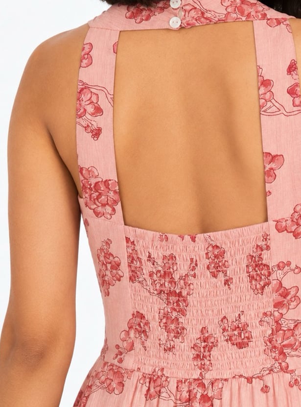 Women Floral Print Fit & Flare Dress