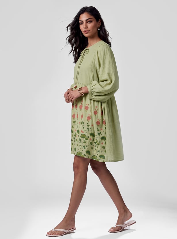 Women Printed A-line Dress