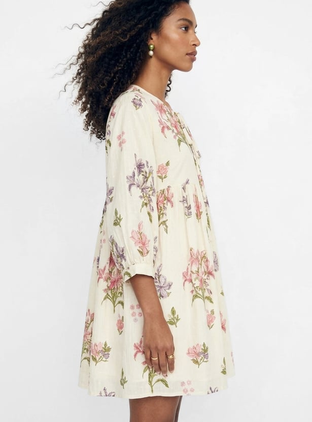 Women Floral Print A-line Dress