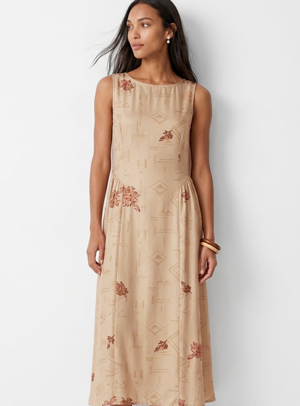 Women Floral Print A-line Dress