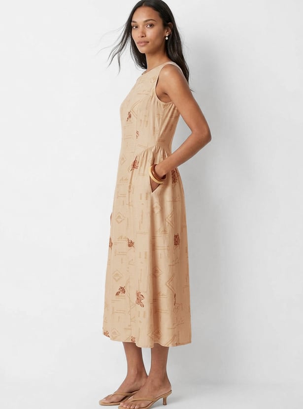 Women Floral Print A-line Dress