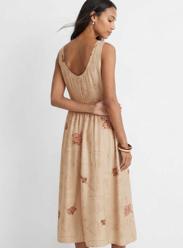 Women Floral Print A-line Dress