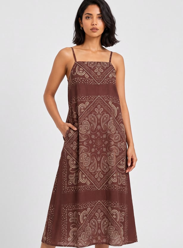 Women Printed A-line Dress